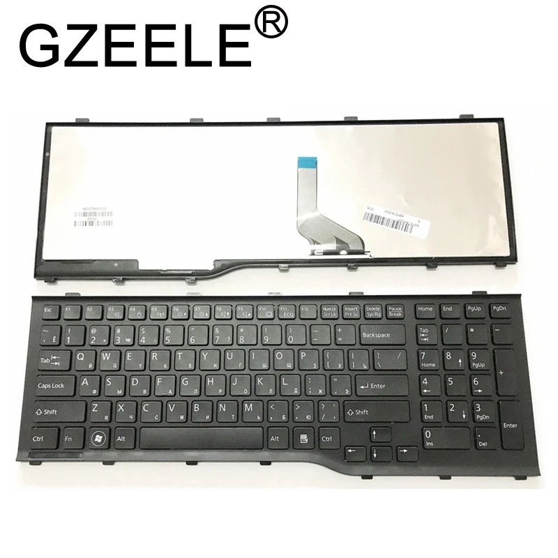 GZEELE RU Русская клавиатура для Fujitsu Lifebook AH532 A532 N532 NH532 с рамкой, клавиатура для ноутбука, MP-11L63SU-D85 CP569151-01, новинка