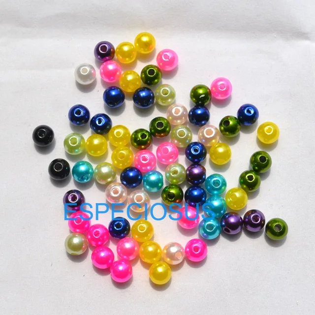 100 x 8mm Runde Kunststoff Acryl Perlen Spacer Beads Diy farbe auswahl 100 x 8mm Runde Kunststoff Acryl Perlen Spacer Beads Diy farbe auswahl