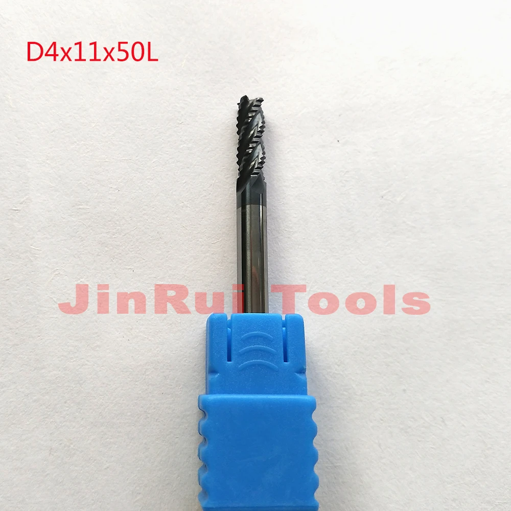 1pc 4mm D4*11*D4*50 HRC60 4 Flutes Solide Carbide Roughing End Mills CNC router bit milling cutter Tools knife fresa | Инструменты