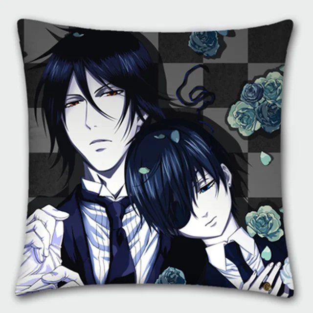 Japanese Anime Pillowcase Black Butler Sebastian Michaelis Ciel