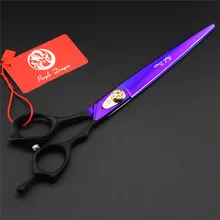 Фиолетовый дракон 8.0 дюймов ручка Ножницы для волос Pet Ножницы, топ Класс Профессиональный Парикмахерские Ножницы Уход за собакой ножницы