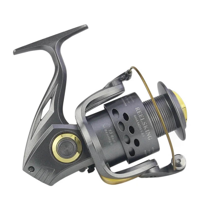

New Wheels Spinning Fishing Reel 5.2:1 13BB 2000-7000 Series Reel Spinning Wheel Pesca Sea Lure Fishing Reels CT Stream