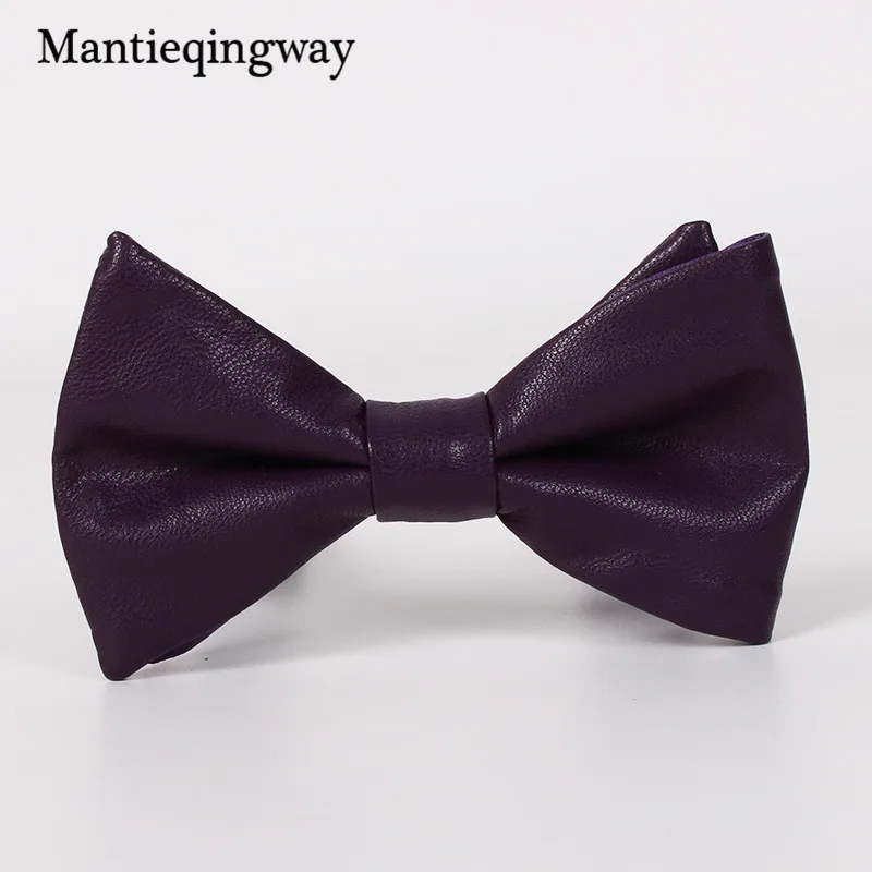 Mantieqingway бренд галстук-бабочка карамельного цвета искусственная кожа свадебный галстук аксессуары для галстука модные обтягивающие галстуки-бабочки для мужчин
