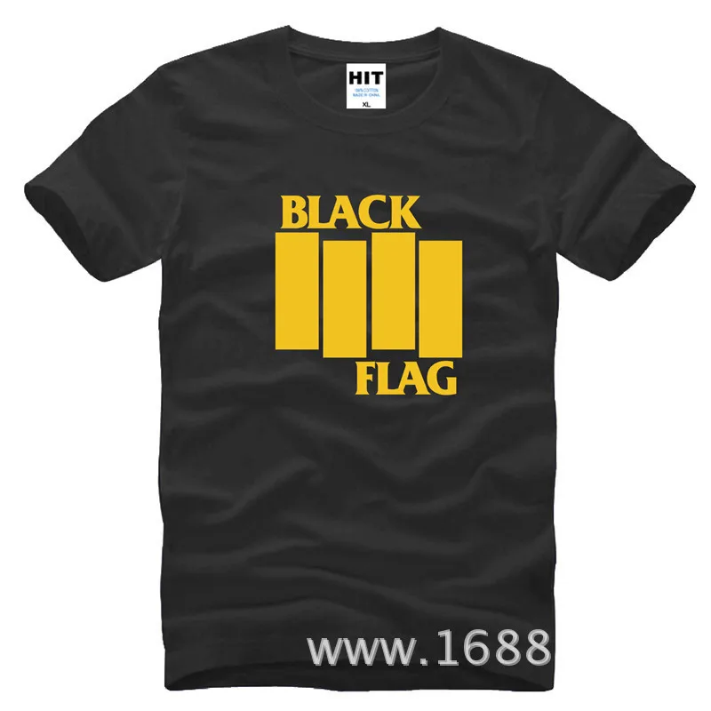 

Black Flag T Shirt Men Punk Rock Band Men T-shirt Short Sleeve O-neck Cotton Camisa Masculina T Shirt shubuzhi top tees