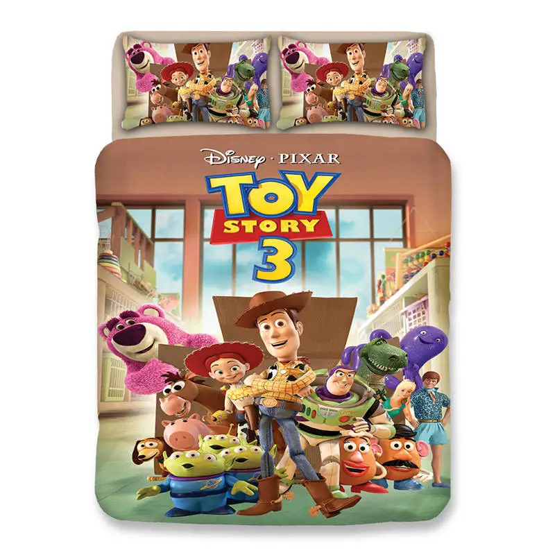Комплект постельного белья Woody Buzz Lightyear Toy Story, полный размер, пододеяльник, набор для детей, домашний декор, Твин, Квин размер, постельное белье king - Цвет: Toy Story Bedding 9