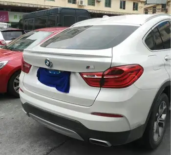 

PAINT ABS& Carbon Fiber CAR REAR WING TRUNK LIP SPOILER FOR For 15-18 BMW X6 F16 2015 2016 2017 2018 BY EMS(3STYLE)