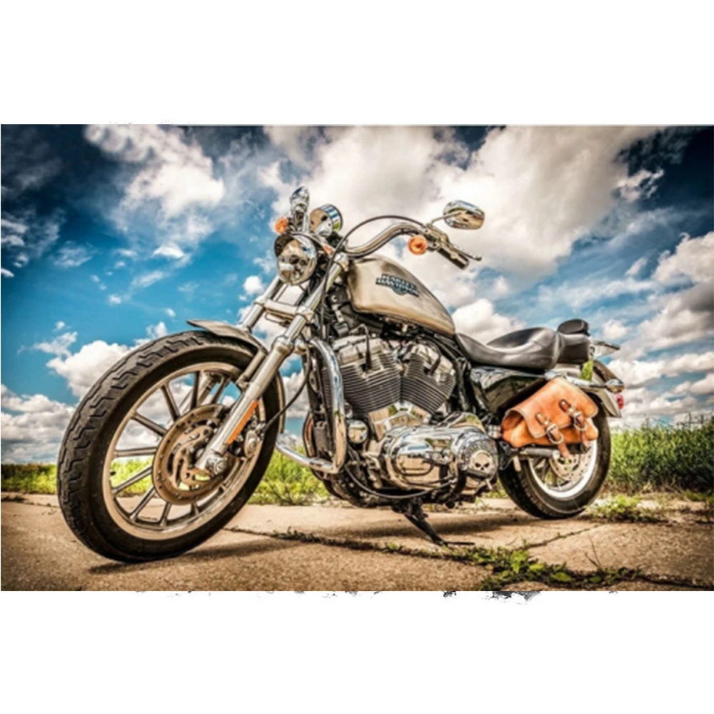 

Diamond Embroidery Scenic Motorcycle DIY Diamond Painting Cross stitch 5D Diamond Mosaic Full Square Decoration Paintings ZX924