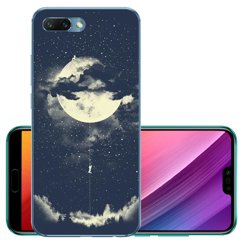 CROWNPRO Funda для huawei Honor 10 чехол s Силиконовый ТПУ для Honor10 5,8" мягкая задняя крышка прозрачный для huawei Honor 10 чехол для телефона TPU - Цвет: PYL