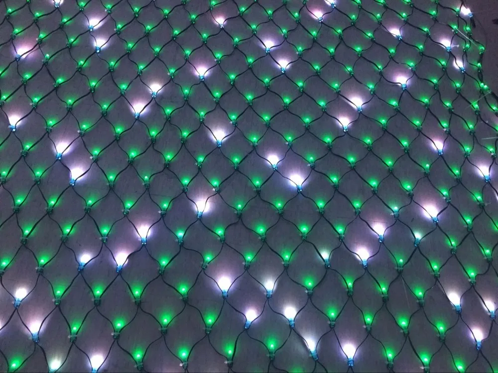 

Individually LED full color net pixel;DC12V WS2811 controlled;all BLACK wire;20leds(2m)*20leds(2m)