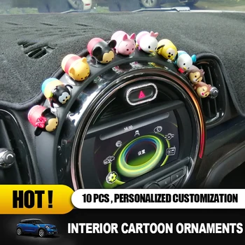 

Universal for Mini Cooper Cartoon Fashion Cool Decoration Lovely Pig Dog Bear Style Plush Toy Decoration Interior Accessories