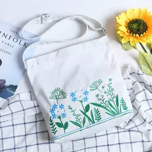 YILE хлопковая парусиновая Экологичная для шоппинга с ручкой сумка-мессенджер с принтом оленя 4 цвета 1128d