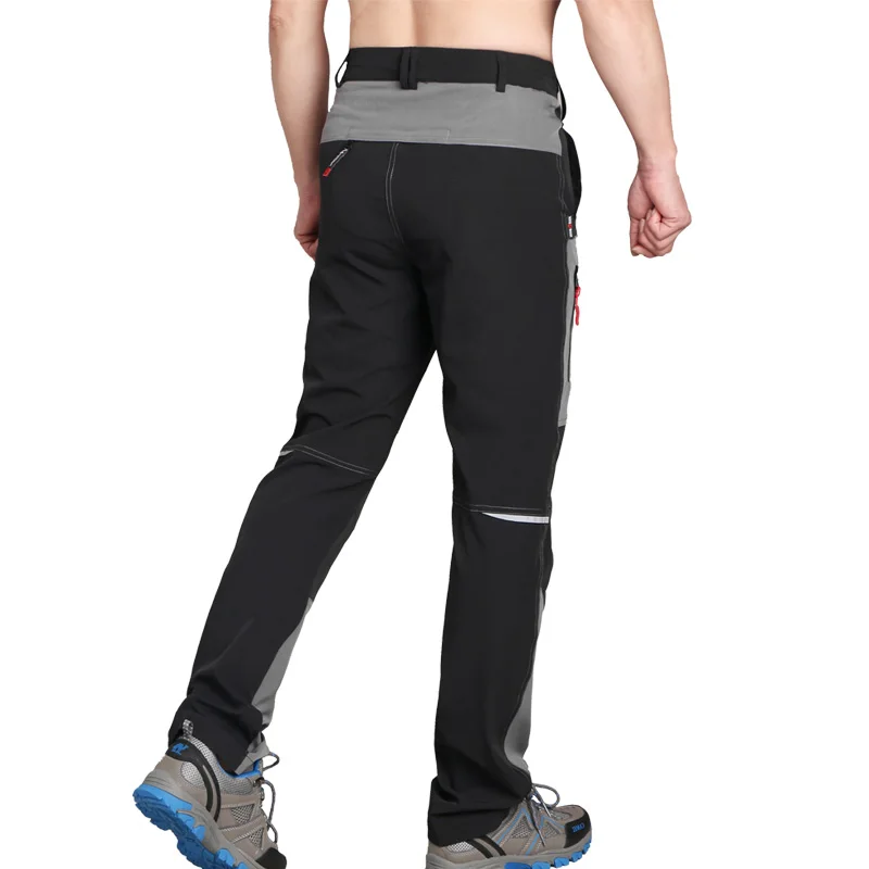 Hombres pantalones de senderismo al aire libre mens stretch transpirable sudor absorción hombre impermeable de secado rápido camping trekking caza pantalones hombres