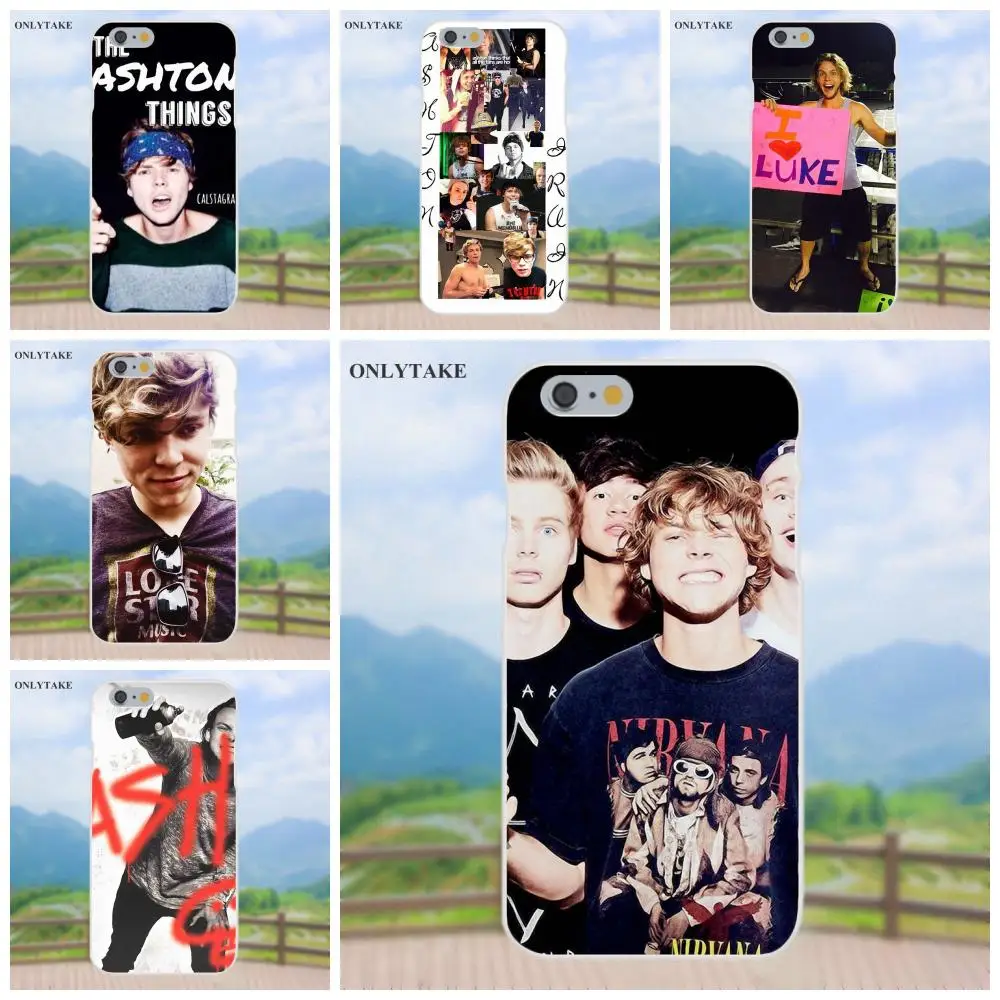 Чехол для телефона из мягкого ТПУ с рисунком чехол Air 5 Sos Эштон Ирвин Apple IPhone X 4 4S 5C