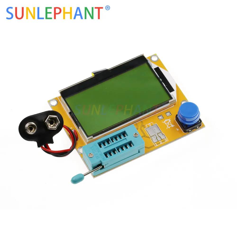 

New 2019 12864 LCD Transistor Tester Capacitance ESR Meter Diode Triode MOS NPN LCR Mega328