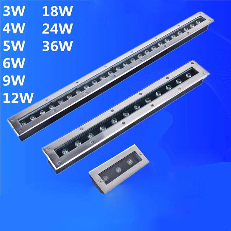 

5PC Ac85-265v 7W Underground Rectangular Park Square Courtyard Waterproof Outdoor Lighting LED Buried Lamp IP67 Terrace Light
