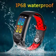 Q6 Фитнес трекер Смарт часы браслет HR пульсометр IP68 Водонепроницаемый измерять кровяное давление часы для IOS и Android