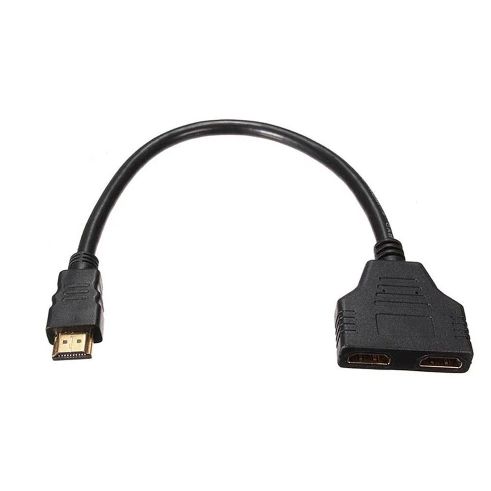 Высокое качество 1080P HDMI сплиттер кабель папа к 2 Женский 1 в Выход конвертер