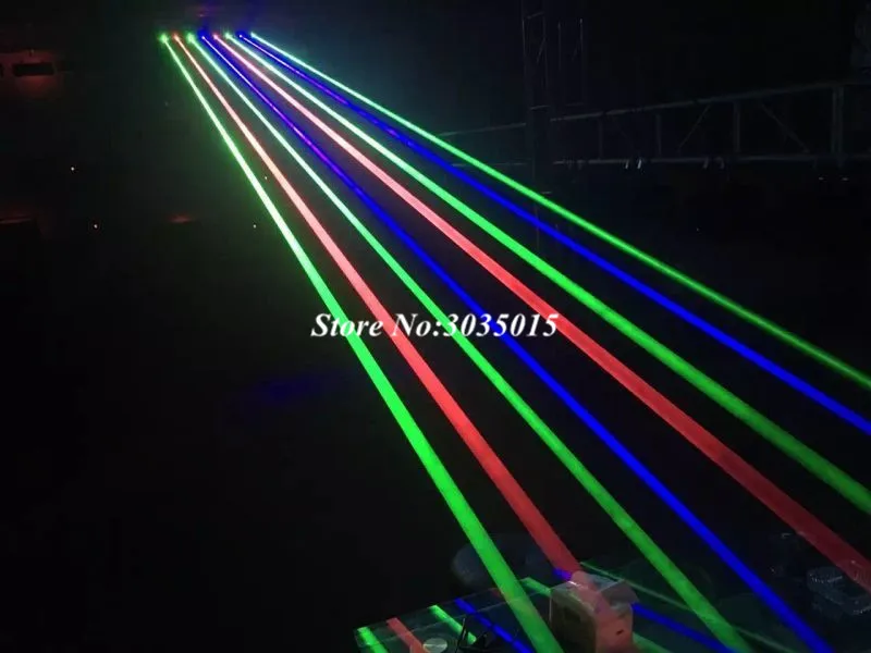 Лазерный светильник в виде восьмиглазого бара с медленной движущейся головкой, лазерный светильник для 8 глаз, полноцветный светильник, красный, зеленый, RGB, цветной луч, лазерный проектор