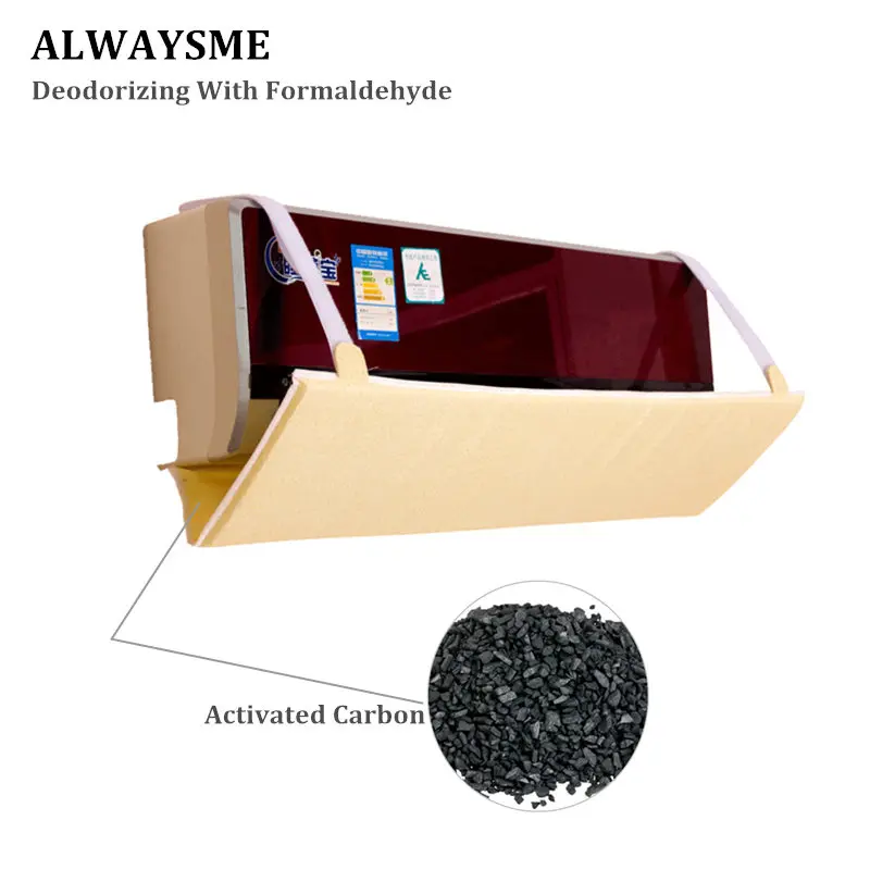 

ALWAYSME Deodorizing With Formaldehyd AntiBlast Air Conditioning Air Outlet Cover Baffle Windshield Hook Telescopic Cover Baffle