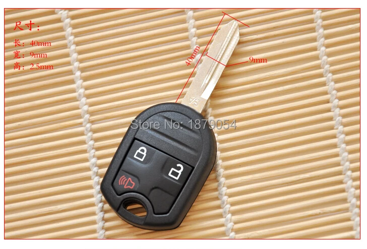 3 Buttons Ford Raptor Edge remote key shell with Left Cllamp   (1).jpg