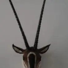 WYZHYGift домашний настенный симулятор голова антилопы животных мех между ушами 35 см Высота головы 30 см