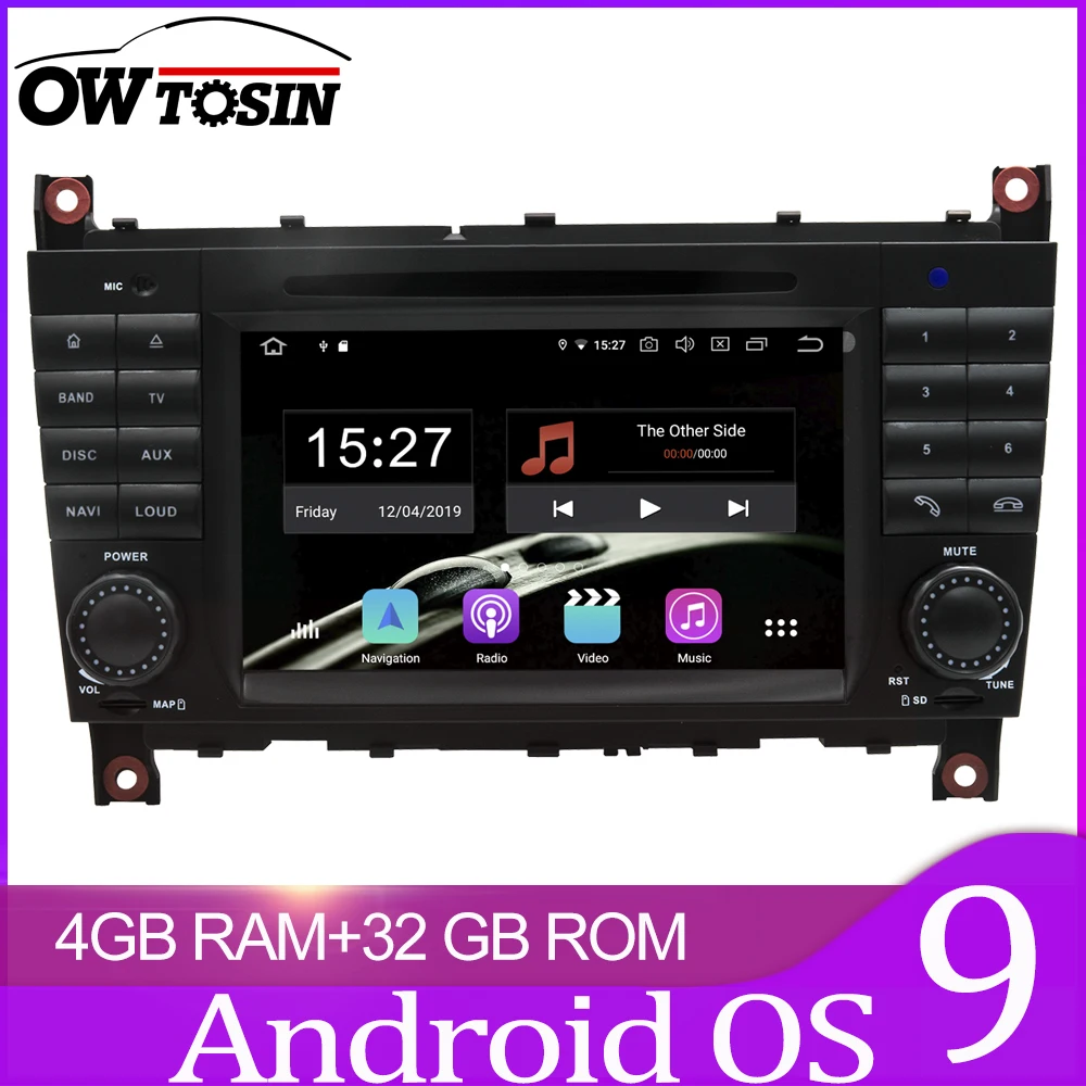 

Owtosin Car Radio Multimedia Video Player Navigation Android 9.0 For Mercedes Benz C Class W203 CLC Class W203 CLK Class W209