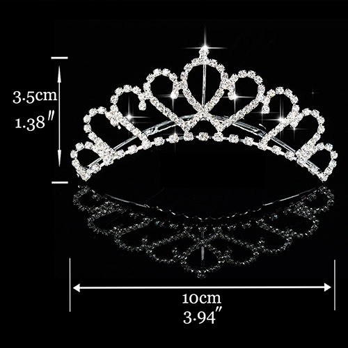 Crown for Girls Show Bridal Crown Tiara Diadem Crystal Floral Wedding Bridal Hair Accessories Head Jewelry