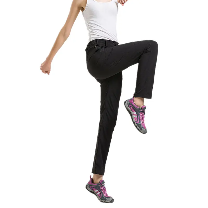 Weitu de verano Softshell respirable de secado rápido Pantalones deportes al aire libre impermeable trekking senderismo camping mujer Pantalones