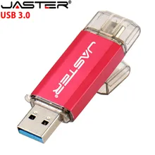 JASTER USB 3,0 type C OTG USB флеш-накопитель U диск Флешка для type-C Mobile/PC 128 Гб 64 ГБ 32 ГБ 16 ГБ высокоскоростной Micro USB накопитель