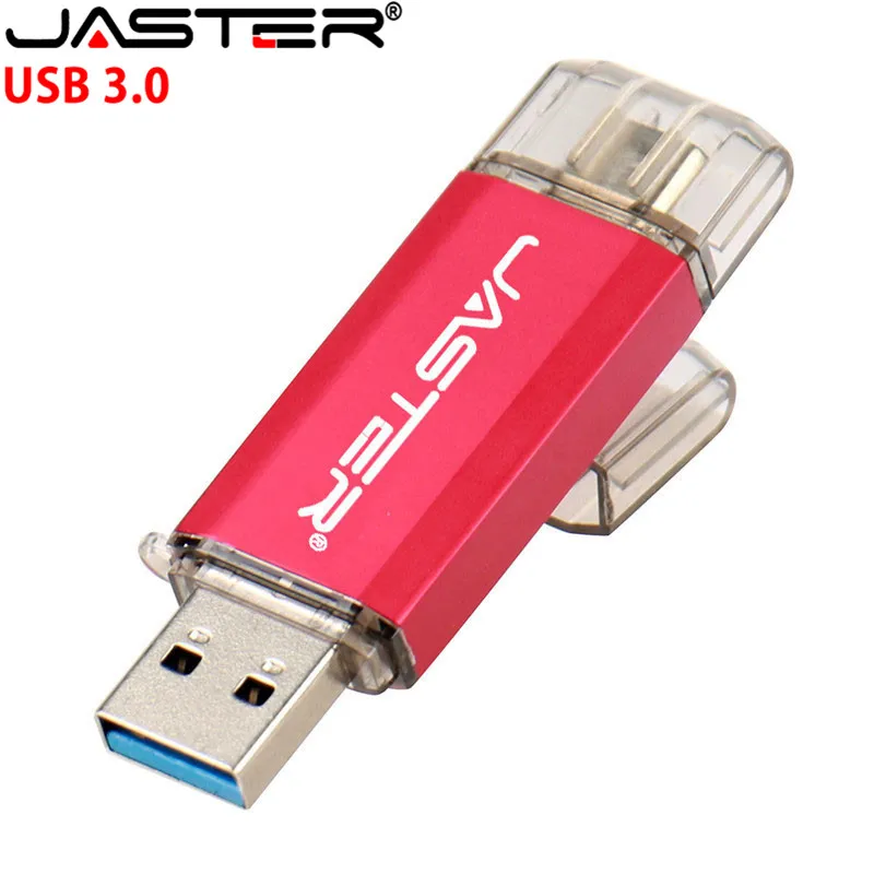 

JASTER USB 3.0 Type C OTG USB Flash Drive U disk Pendrive for Type-C Mobile/PC 128GB 64GB 32GB 16GB High Speed Micro USB Stick