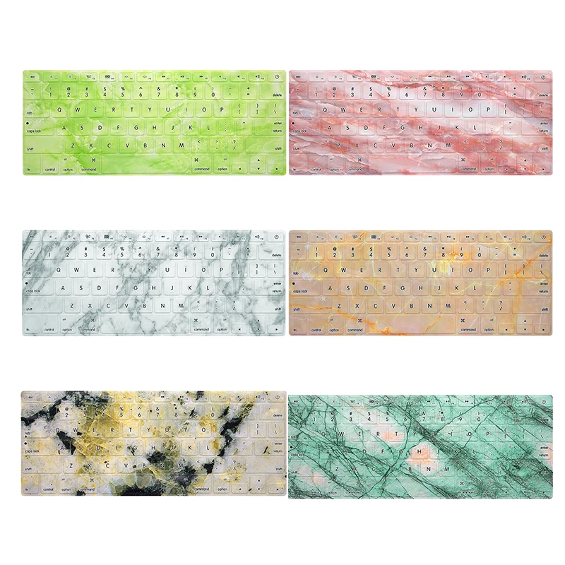 

Ultra Thin Marble Keyboard Protector for Macbook Air 13 2018 Keyboard Cover Laptop Keyboard Sticker with A1932 13.3'' Protection