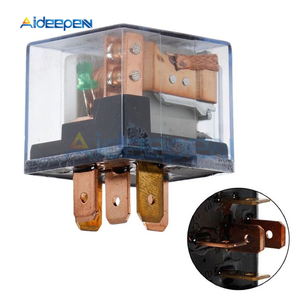 

Waterproof Automotive Relay DC 12V 100A 5Pin SPDT Car Control Device Car Relays High Capacity Switching