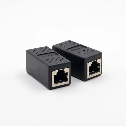 Ethernet-адаптер 10 шт./лот Cat6 8P8C коннектор RJ45 сетевой Удлинительный Кабель-адаптер