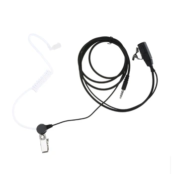 

3.5mm Surveillance Security Acoustic Air Tube Earpiece PTT Mic for Cell Phone