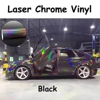 

SUNICE Chrome Rainbow Vinyl Car Wrap Vinyl Body Wrapping Decals Film Decoration with Air Release Bubble Free PVC Sheet Roll Film
