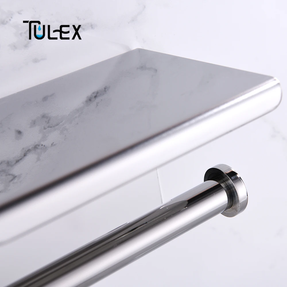 Tulex держатель для туалетной бумаги настенный с полкой SUS304 из нержавеющей стали хромированный аксессуар для ванной комнаты держатель для туалетной бумаги