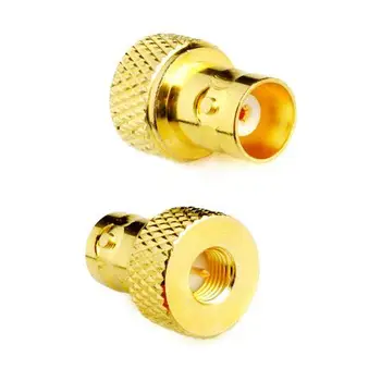 

2pcs RF coaxial coax adapter SMA male to BNC female goldplated