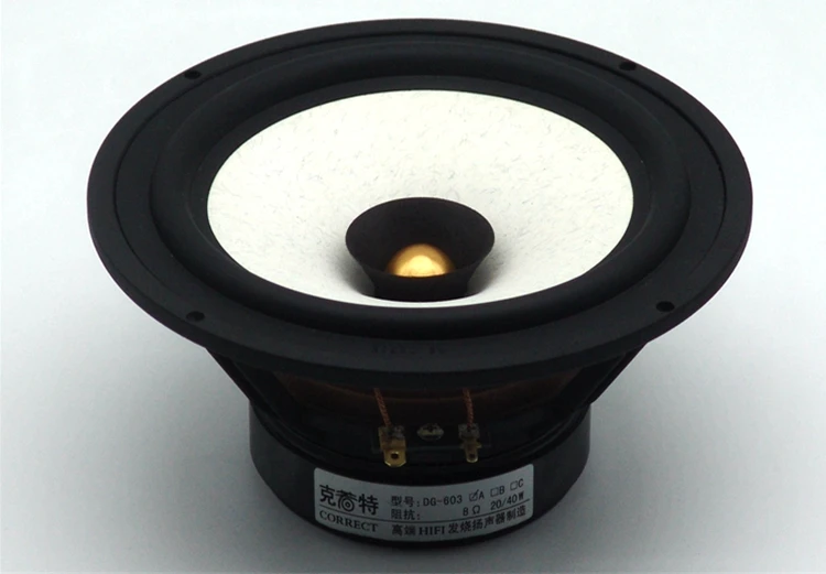 

1PCS 2019 New Aucharm DG-603 6.5'' Full Frequency Speaker Driver Casting Aluminum Frame IIR Rubber Surrouding 4/8ohm Max 40W