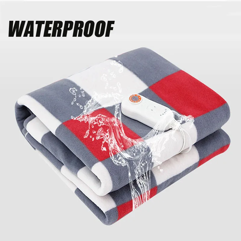 

Waterproof Fabric 220V Electric Blanket 9Gear Adjustable Setting Heater Soft Manta Electrica Heated Blanket Electric Heating