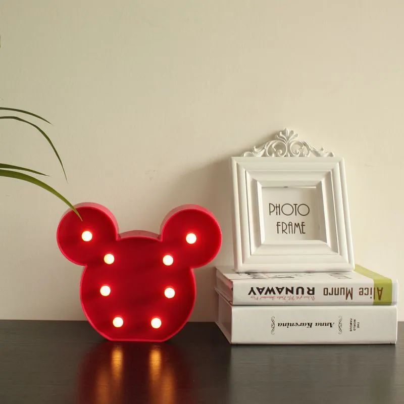 Mickey mouse LED table lamp