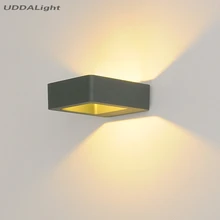 Настенный наружный светильник 7 Вт 10 Вт наружный светодиодный светильник ip65 черный/серый акция