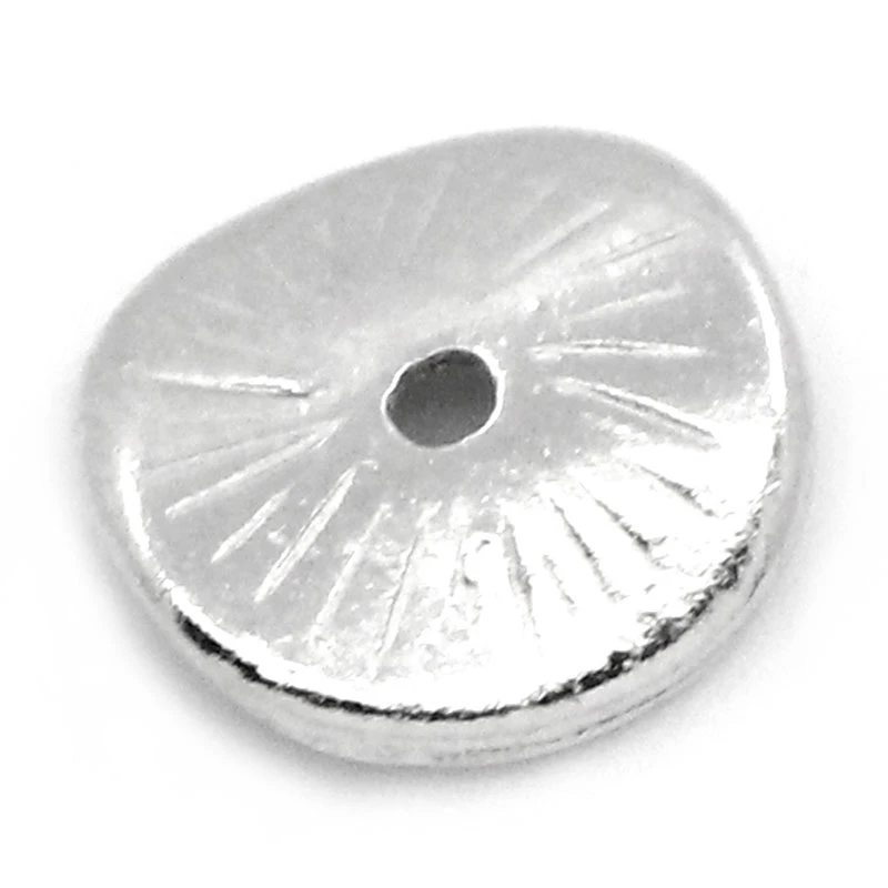 

DoreenBeads Spacer Beads Twist Round Silver Tone 10x9mm,100PCs (B23387), yiwu