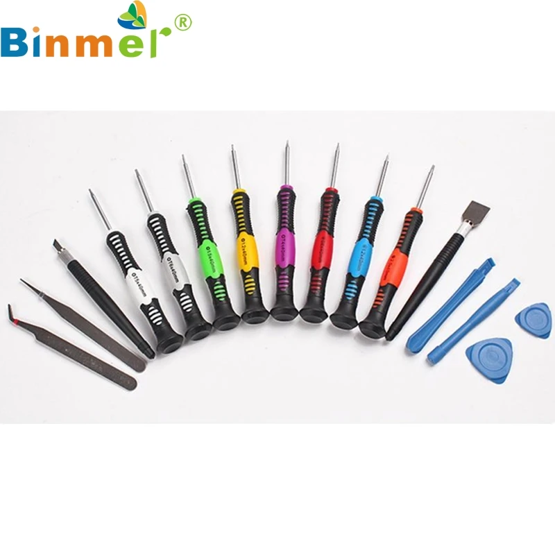 

Binmer 16 in 1 Mobile Phone Repair Tools Screwdrivers Set Kit For iPad4 for iPhone 6 Plus Top Quality DEC 29