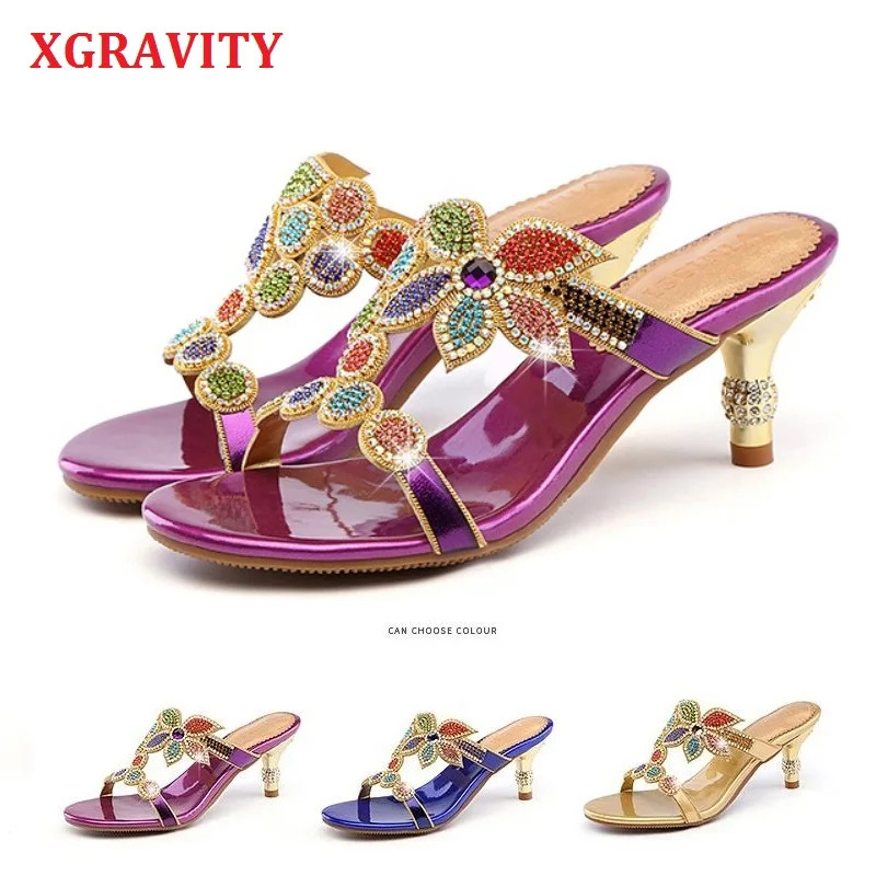 Новые летние туфли XGRAVITY новые женские лодочки на тонком каблуке красочные