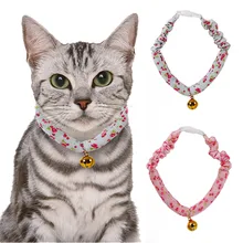 Полиэфирное ожерелье для домашних животных, ошейник с регулируемым принтом для собак, кошек, щенков, котят, милые товары