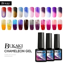 BUKAKI 1 шт Температурный Цвет Изменение лак для ногтей УФ-гель для дизайна ногтей лак гибридные Лаки сахарные краски акриловый клей для ногтей праймер