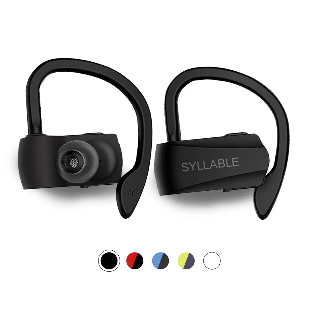 

Syllable D15 Bluetooth V 5.0 Earbuds 6hours with dual Mic True Wireless Stereo Noise Cancelling SYLLABLE D15 Headsets Sweatproof