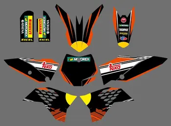 

Motorcycle Bull Team GRAPHICS & BACKGROUNDS DECALS STICKERS Kits for KTM SX65 2009 2010 2011 2012-2015 Motocross Decal Graphic