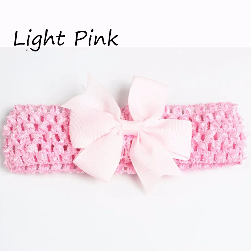 Wide Bow Headbands Photo Hair Rope Elastic Girl Headwear Knitted Toddler Hairband Hair Band Hollow Hair Accesories Free Shipping (14)