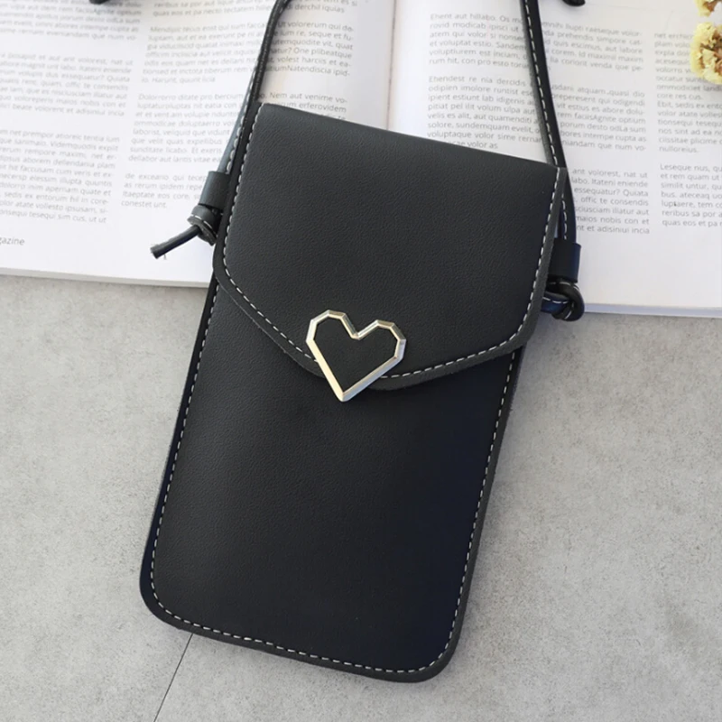 

7Colors Touch Screen Cell Phone Purse Smartphone Wallet Leather Shoulder Strap Handbag Women Bag For Phone